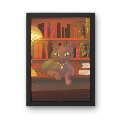 Kunstdruck - Academia Cat