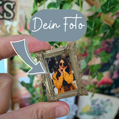 Personalisierter Miniatur-Bilderrahmen mit deinem Foto