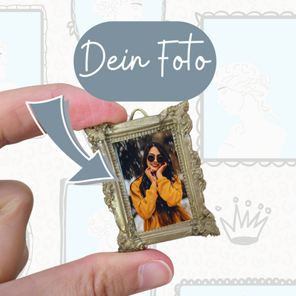 Personalisierter Miniatur-Bilderrahmen mit deinem Foto