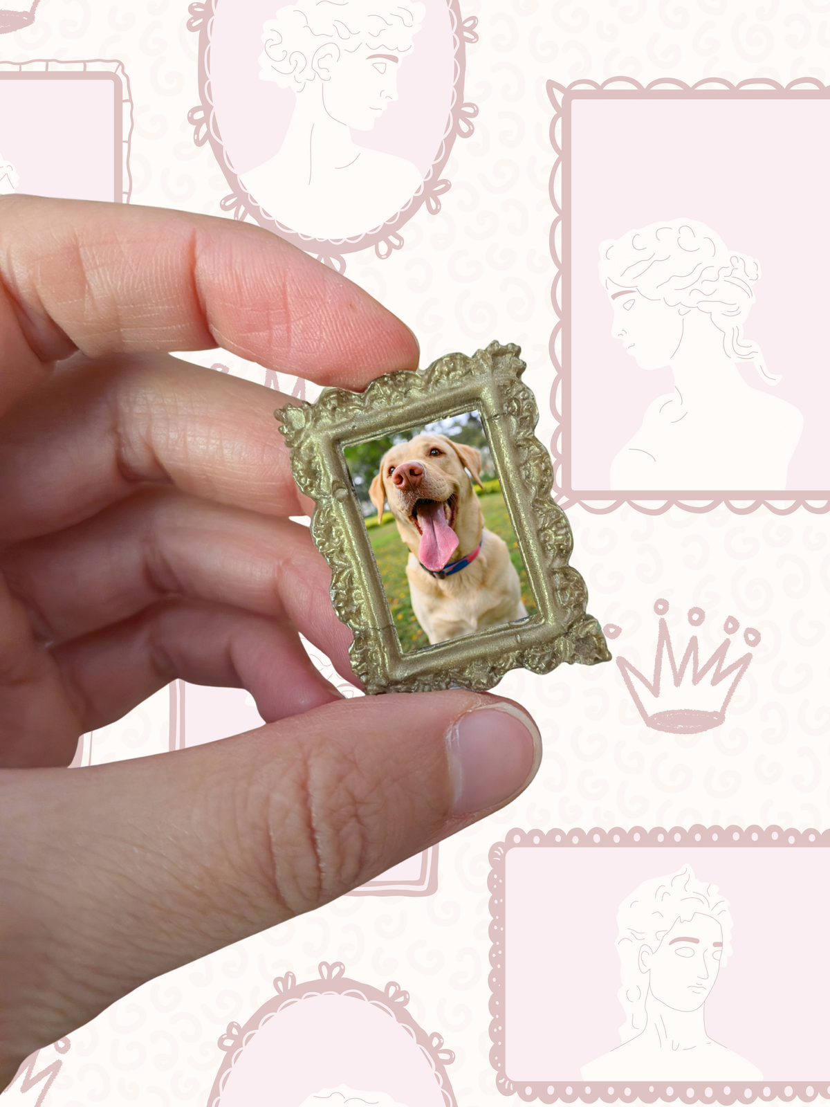 Personalisierter Miniatur-Bilderrahmen mit deinem Foto
