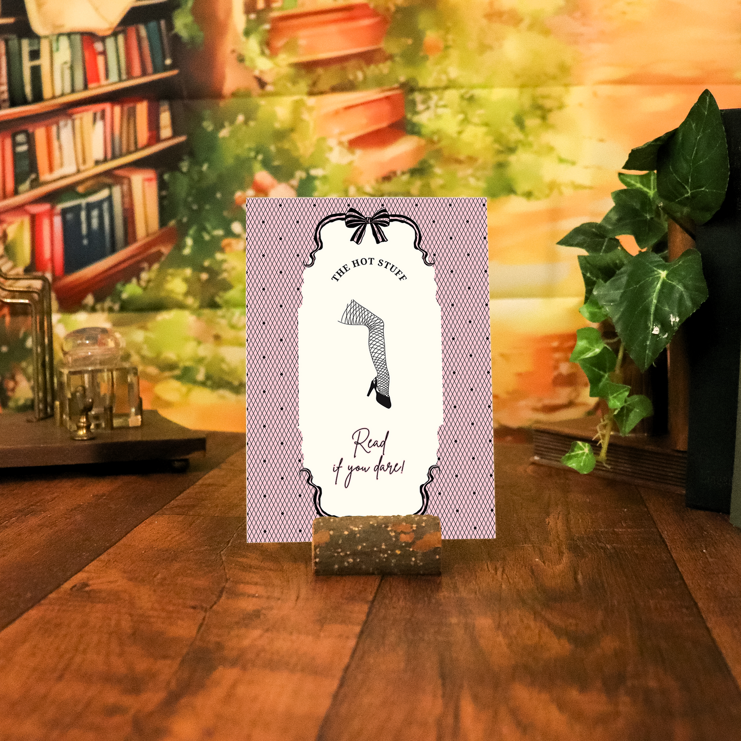 Read If You Dare - The Hot Stuff Spicy Romance Print im Retro-Stil
