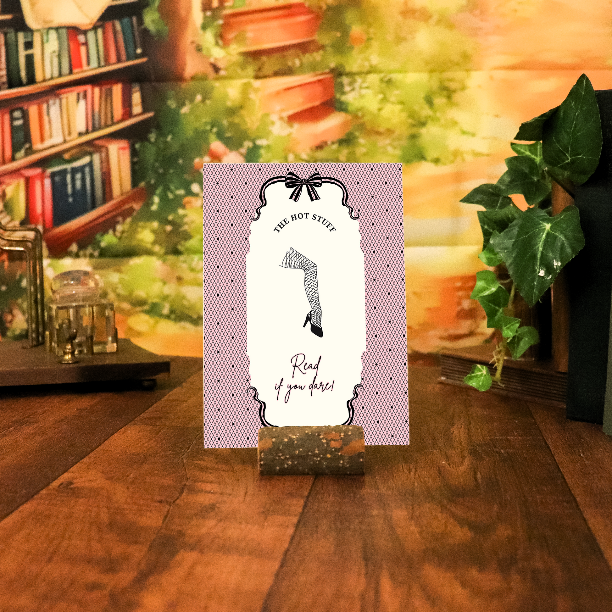 Read If You Dare - The Hot Stuff Spicy Romance Print im Retro-Stil
